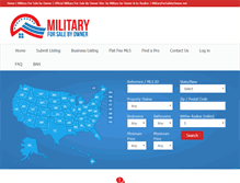 Tablet Screenshot of militaryforsalebyowner.net